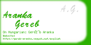 aranka gereb business card